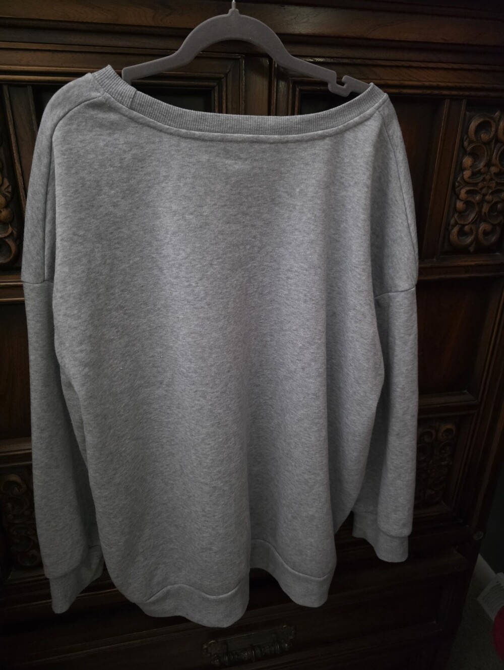 Gray Lightweight Sweatshirt, Measurements Are Provided. - Picture 2 of 9
